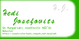 hedi josefovits business card